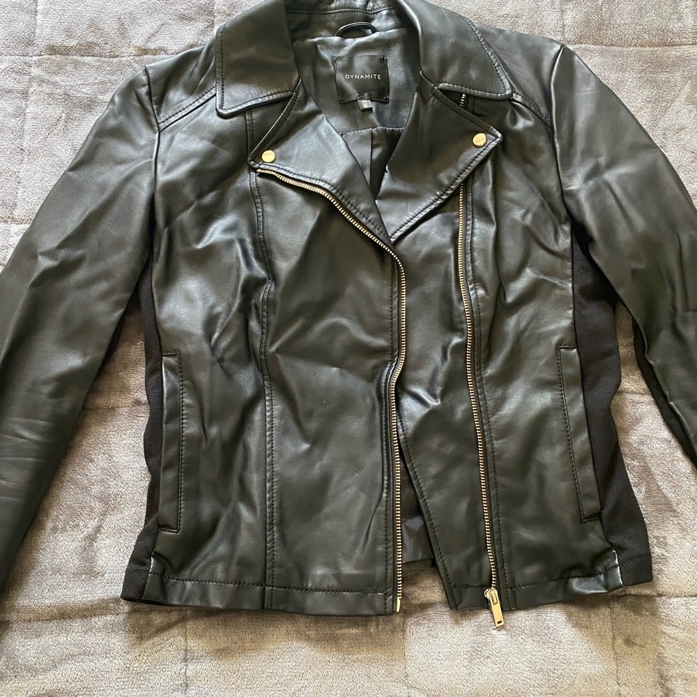 FAUX LEATHER JACKET